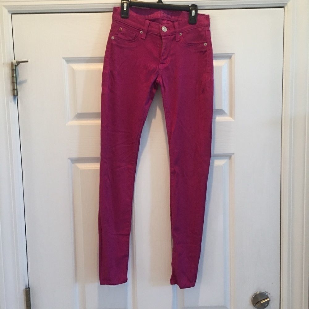Hudson Magenta Skinny Jeans